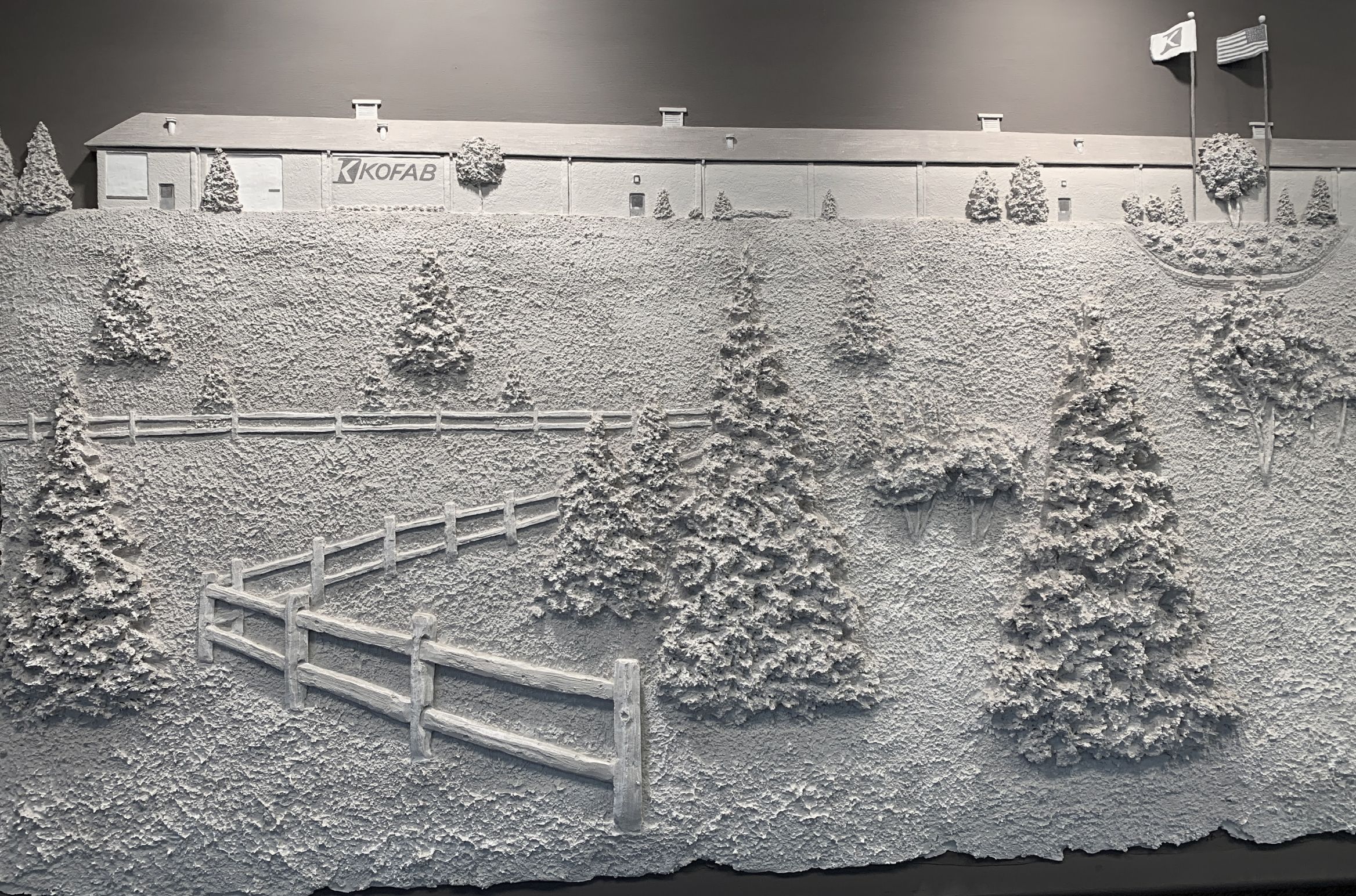 Mural inside PFI’s headquarters, which was started as KOFAB in Algona, Iowa.