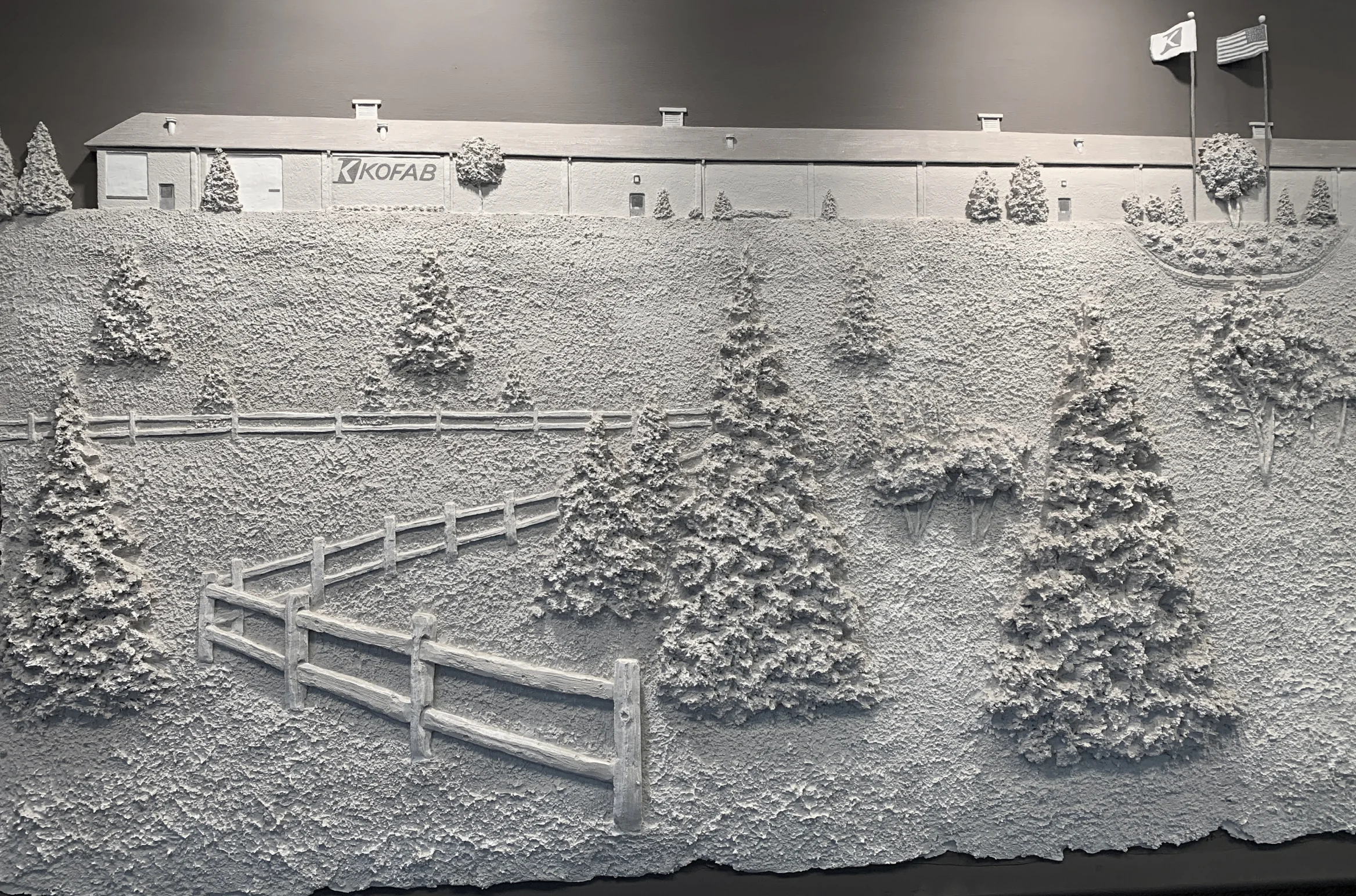 Mural inside PFI’s headquarters, which was started as KOFAB in Algona, Iowa.