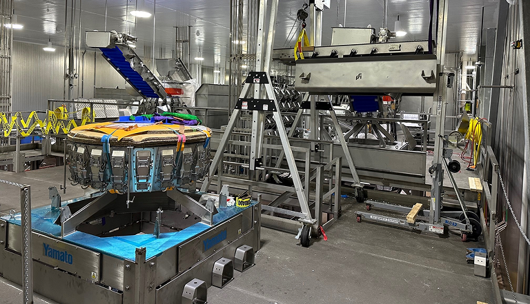 Installing incline packaging