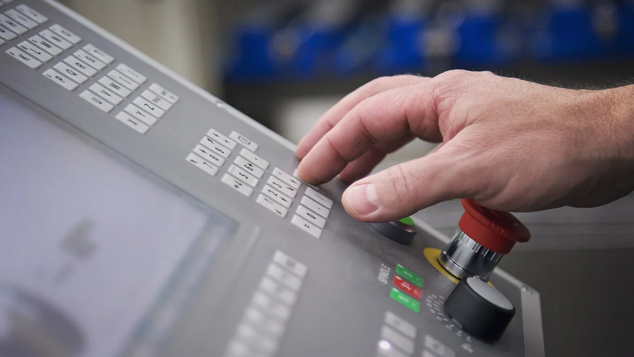 PFI equipment control panel.