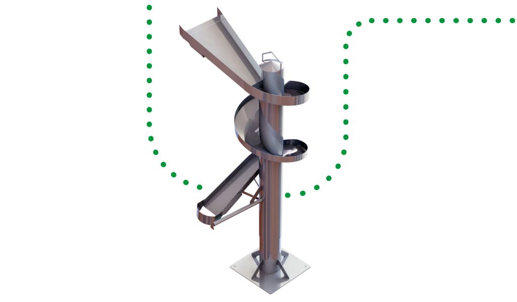 Sanitary Spiral Chute Conveyor – PFI