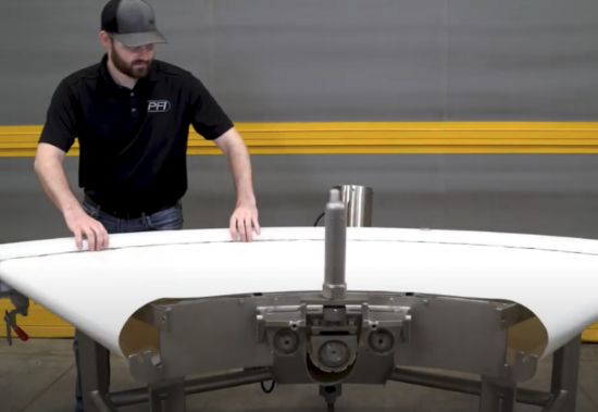 Equipment testing at PFI’s facility. 