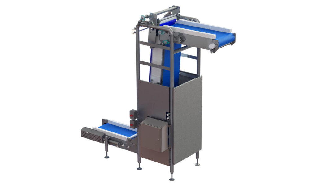 Vertical belt conveyor