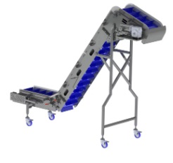 an Incline Belt Conveyor, the Eleveyor, by PFI