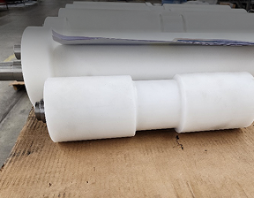 UHMW IDLE ROLLERS - REMOVABLE SHAFT