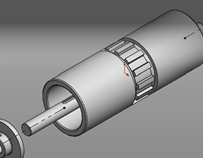 REMOVABLE SHAFT (INTRALOX 8140) - DRIVE